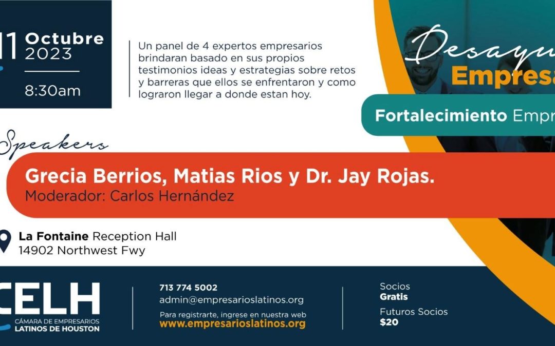 Desayuno Emp. Octubre Fortalecimiento Empresarial
