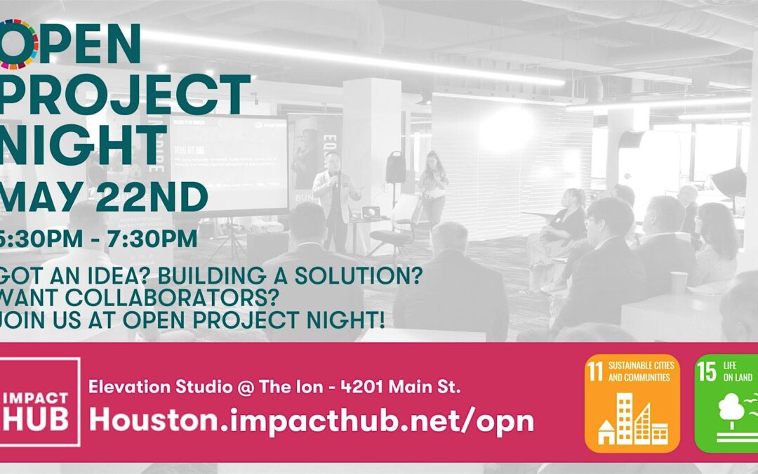 Open Project Night Houston: Sustainable Cities + Life on Land